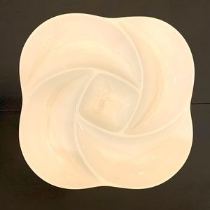 White Chip & Dip Bowl / Tray